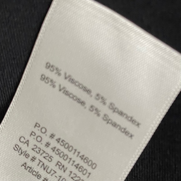 Wilfred Free Black Short Sleeve Viscose Thong Bodysuit Womens Size Small - Picture 5 of 7